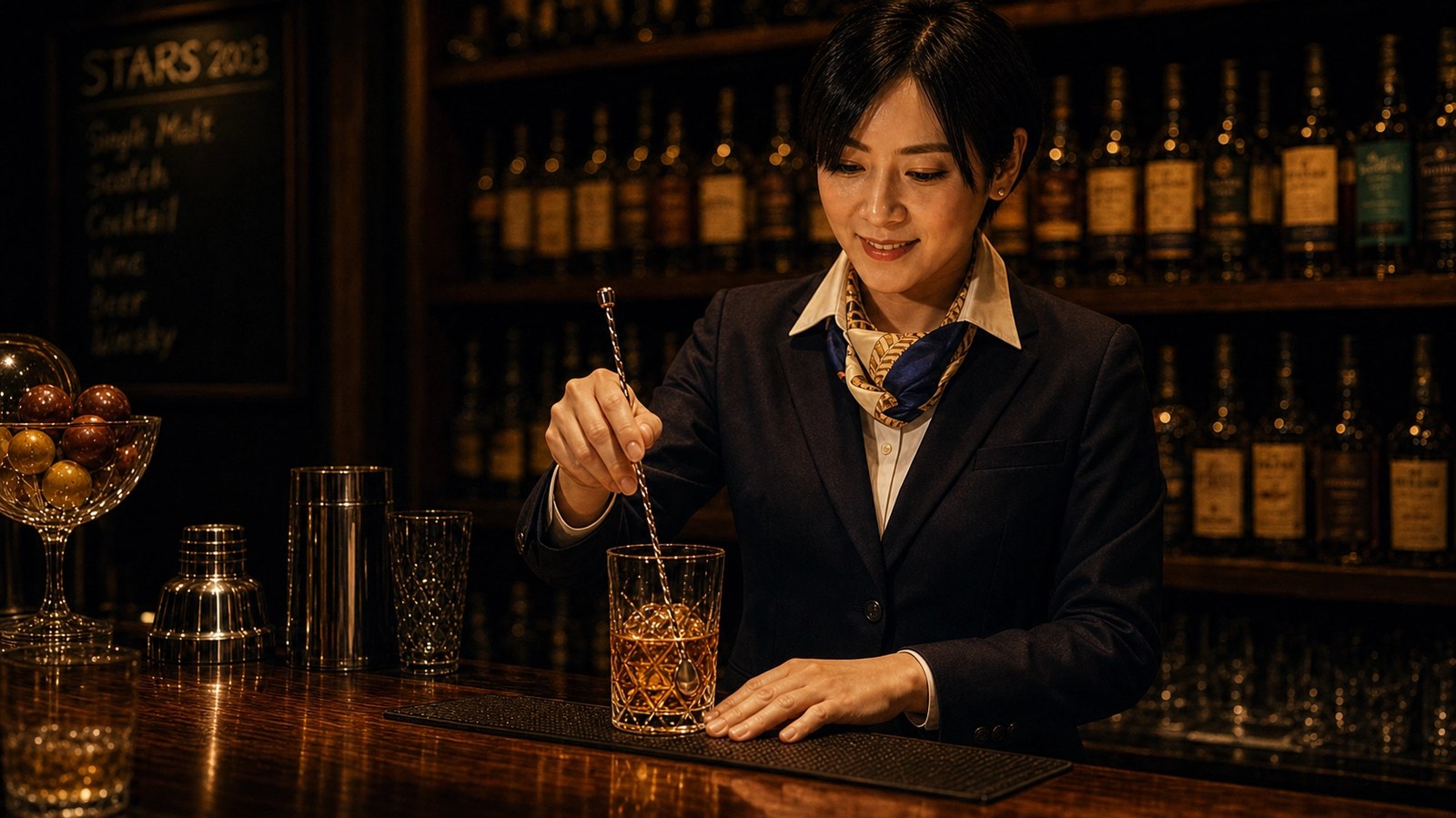 Authentic Bar STARS 2003 バーテンダー 木村絵理 - 北海道知事表彰受賞